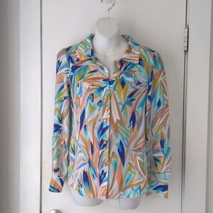 70's Inspired Buttoned Down Blouse